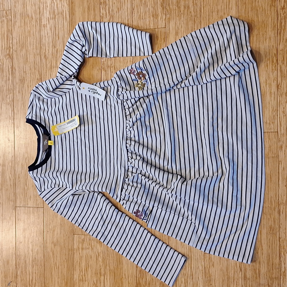 rumi + ryder Paradise Strupes Fit & Flare Dress